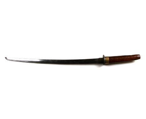 A Japanese katana swordCondition ReportNo scabbard, looks to be in good overall condition and not bent, cutting edge 64cms