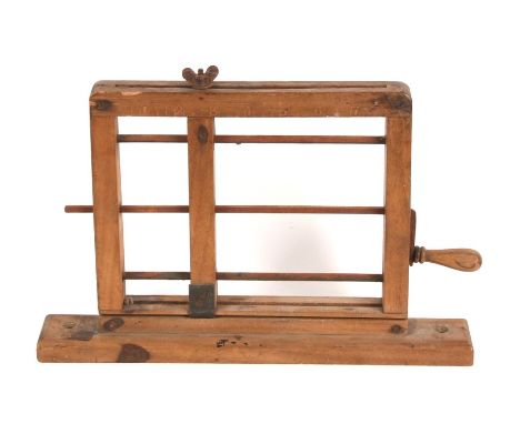A WW1 Royal Army Medical Corps bandage winder impressed: RAMC BEF 1915. Overall width 33cms (13ins)