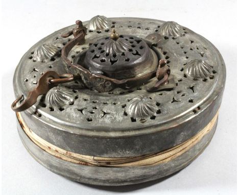 An Ottoman Turkish hanging concertina lamp