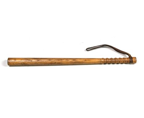 A British Military Police wooden truncheon or baton. Impressed to the ends: 1976 R.W.C. 428-0717. 277 with the War Department