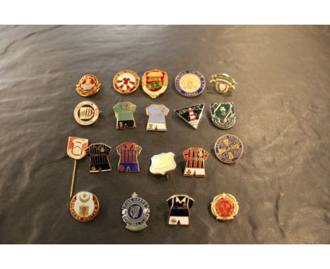 20 Irish league football supporters enamel badges including Waterford and Galway United. 