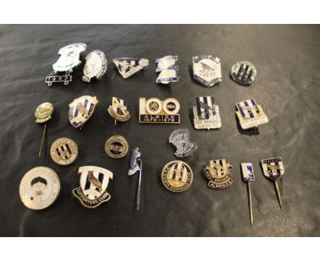 22 English football club supporters enamel badges - West Bromwich Albion and Birmingham City. 