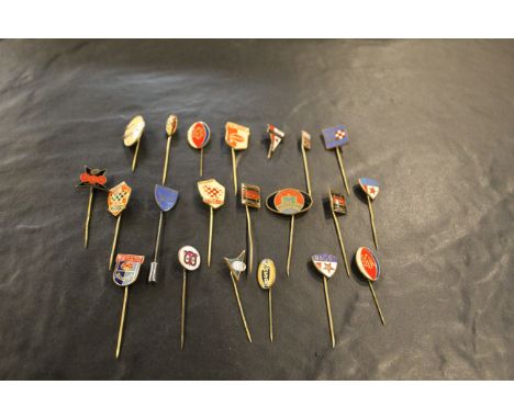 21 Eastern European rugby league supporters enamel stick pins  