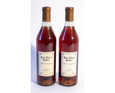 M. Louis Vallet Tres Vieux Petit Champagne Cognac - 2 Bottles