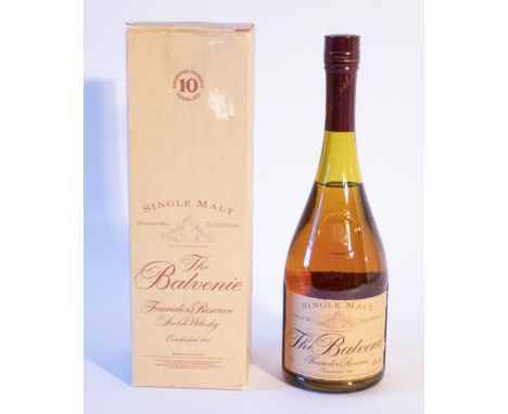 Balvenie 10 Year Old Founder's Reserve Cognac Bottle 1990s&nbsp;Single Malt Whisky