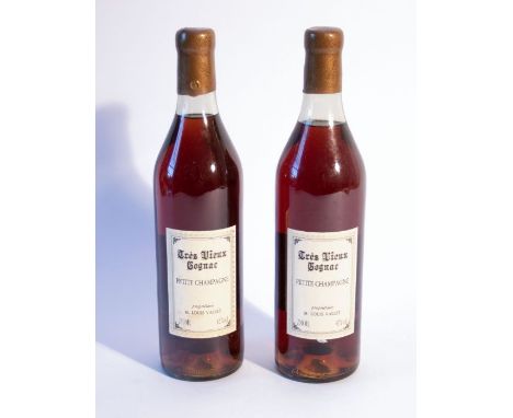 M. Louis Vallet Tres Vieux Petit Champagne Cognac - 2 Bottles