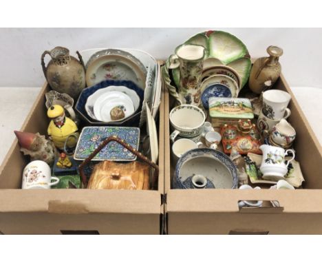 A large collection of assorted ceramics, to include two Royal Worcester candle snuffers, each with red printed mark beneath, 