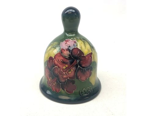 Moorcroft Year Bell, First Edition 1983 decorated in the Hibiscus pattern no. 100/1000 Condition Report Click here for furthe