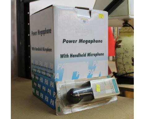 Power Megaphone and Deluxe Cassette microphone  