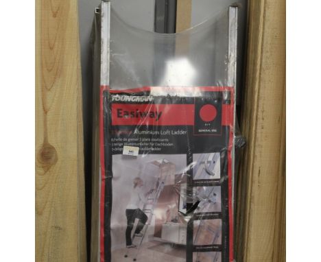 Youngman Easiway 3 section aluminium loft ladder (packed)