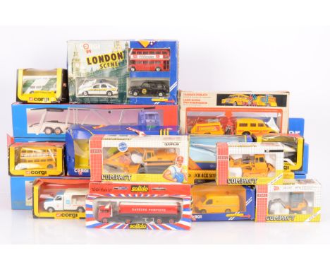 Modern Diecast Commercial and Public Transport Vehicles, modern vehicles, includes Joal 162 JCB 801, 220 Caterpillar, 175 JCB