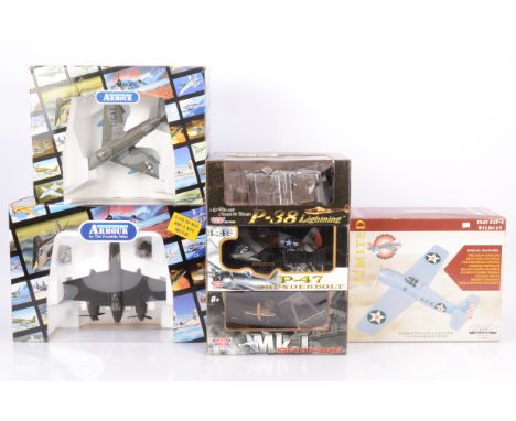 Franklin Mint Armour Collection and Other Military Diecast Aircraft, boxed 1:48 scale or similar, all models have been displa