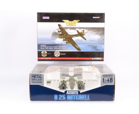 Armour Collection and Corgi Aviation Archive Military Aircraft, two boxed examples, Armour Collection 1:48 scale B11B462 B25 