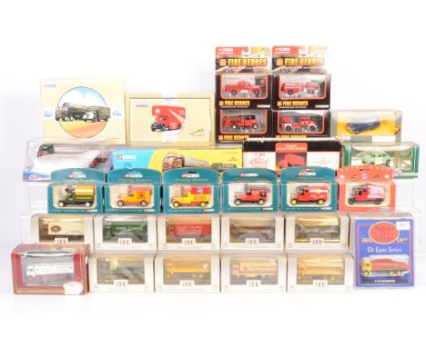 Modern Diecast Vintage Commercial and Emergency Vehicles, a boxed collection, Corgi, Fire Heroes CS90043, CS90064, CS90055, C