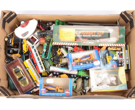 Modern Diecast Vehicles, mainly unboxed, commercial, private, emergency vehicles in various scales, includes a group of artic