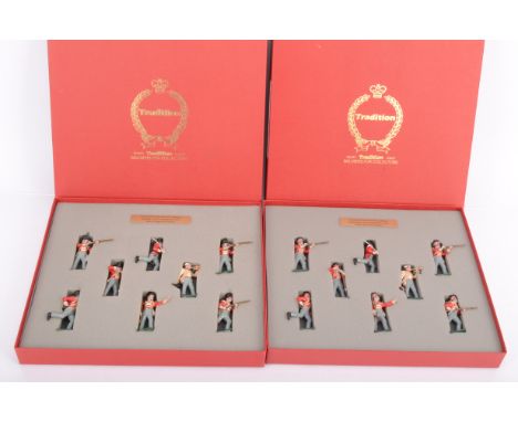 Tradition Hand Painted 54mm Napoleonic Soldiers, two boxed sets, 742/743 both British Light Infantry 1812, G-E, boxes G-E, (2