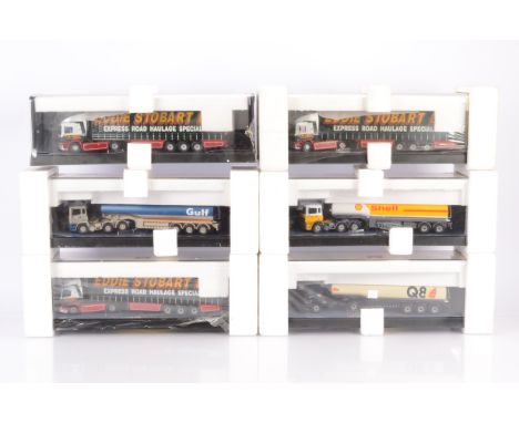 Corgi Eddie Stobart and Other Diecast Haulage Vehicles, five 1:50 scale examples Modern Trucks all factory sealed in plastic 