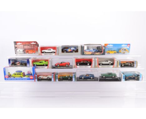 1950s and Later Competition and Private Car Models,  all boxed or cased, Road Signature Collection (4), three plastic cased m