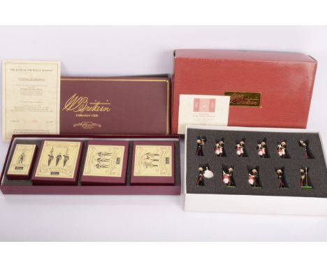 Modern Britain's Military Bands, a boxed group, 41102 Royal Marine Band, 3108 Royal Marines drummers and Collectors Club Band