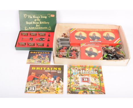Britain's and Little Lead Soldiers Modern Military Figures, boxed Little Lead Soldiers, Kings Troop of the Royal House Artill