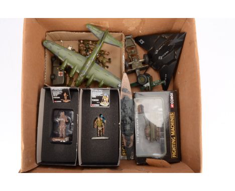Military Diecast Models and Figures, WWII and Later, boxed Corgi Fighting Machines CS90117 Scorpion tank Falklands, Forward M