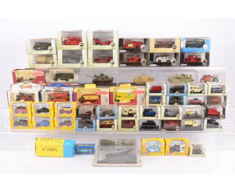 Modern Diecast 1:76 Scale Models and Others, a cased/boxed collection of mainly vintage, private, commercial, emergency servi