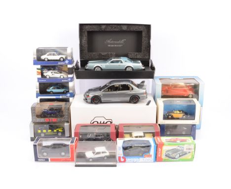 Modern Diecast Vehicles, a boxed/cased collection of prewar up to modern cars and commercial vehicles all non British, compri