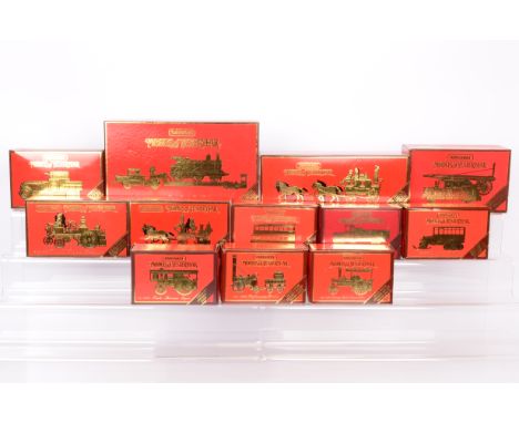 Matchbox Model of Yesteryear Special Editions, a boxed group, Y19 Fowler Showmans, Y16 Scania Post bus, Y10 Diddler trolleybu