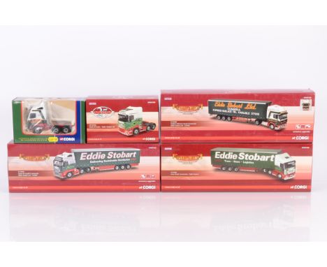 Corgi Eddie Stobart Diecast Haulage Vehicles, five boxed examples, 1:50 scale examples Hauliers of Renown, CC14030 Volvo FH c