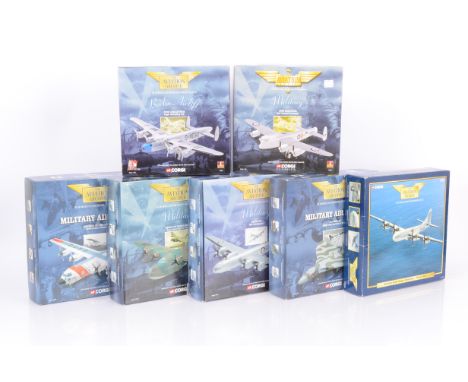 Corgi Aviation Archive Military Aircraft,  all boxed 1:1444 scale, Military Air Power 48404 Lockheed Hercules US Coast Guard,