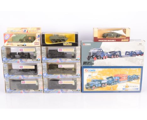 Solido Military Diecast and Corgi Pickfords Haulage Sets, a boxed group, Solido WWII military models (8) one by Verem and Cor