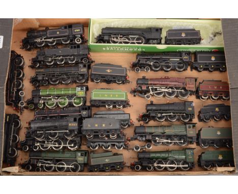 Bachmann 00 Gauge unboxed Steam Locomotives, Standard Class 4-6-0 Tender locos (4, one lacks tender, one may have incorrect t
