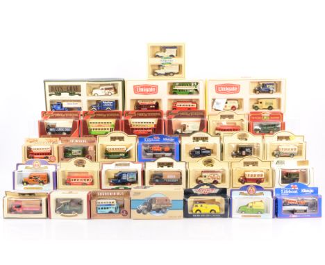 Lledo Days Gone and Similar Vintage Diecast Vehicles, a boxed collection of commercial models in various liveries, Days Gone 