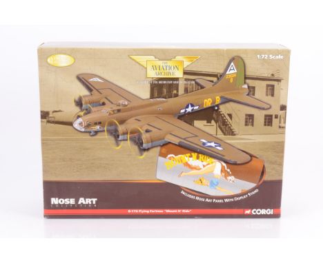 Corgi Aviation Archive Nose Art Collection,  a boxed 1:72 scale, US33308 B17G-20 USAF Mount N' Ride Bassingbourne 1944 with a