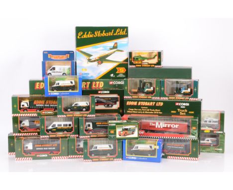 Corgi Eddie Stobart Diecast Haulage and Delivery Vehicles, a boxed group includes four articulated trucks, 59505, TY86705, CC