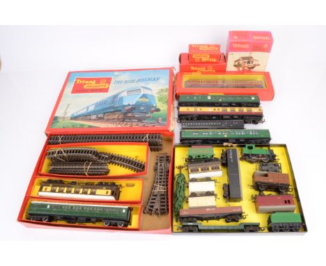 Tri-ang Hornby Bachmann and Mainline 00 Gauge Locomotives Rolling Stock and Buildings,  Tri-ang, RS52 Blue Pullman box (no Bl