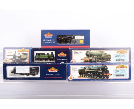 Bachmann 00 Gauge Steam Locomotives,  31803 93XX Mogul 7332, 31105 Standard Class 4 75078, 31105A Standard Class 2 75075 (bro