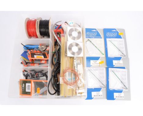 Collection of various Model Making Tools for N OO  O Gauge and a few items of O Gauge Track, including Ryobi Brill bit Set, v