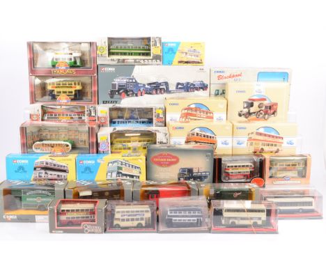 Modern Diecast Public Transport and Commercial Vehicles, a boxed collection of mainly vintage vehicles, includes Corgi, Traml