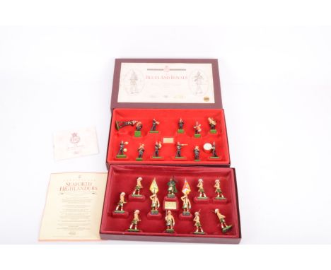 Modern Britain's Military Figures, boxed set 5293 The Blues and Royals and partially boxed Seaforth Highlanders, G, box G (2)
