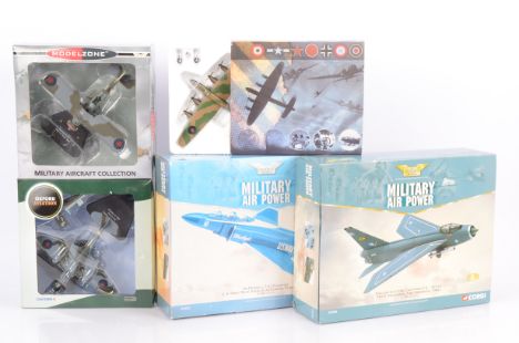 WWII and Modern Diecast Military Aircraft, all boxed, 1:72 scale, Oxford Diecast for Model Zone AC025M Fairey Swordfish, Fron