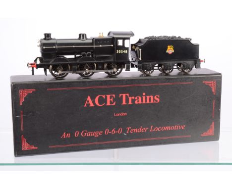 ACE Trains 0 Gauge BR black Q Class 0-6-0  Locomotive and Tender, No 30548, in original box, E, appears lightly run, box VG 