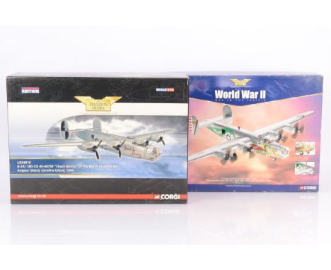 Corgi Aviation Archive WWII Military Aircraft, two boxed 1:72 scale examples, US34016 B-24J Shack Bunny USAF Angaur Island 19