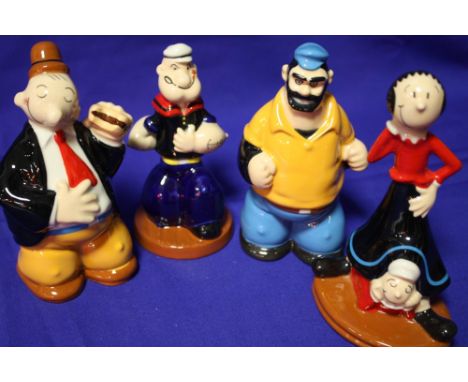 A SET OF FOUR BOXED WADE POPEYE COLLECTION FIGURES