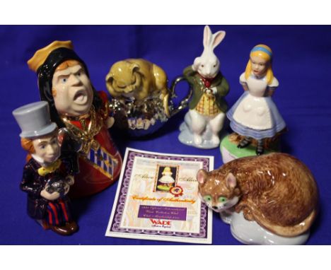 SIX BOXED WADE ALICE IN WONDERLAND COLLECTION FIGURES