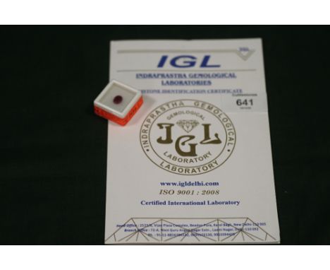 AN IGL CERTIFIED 2.16CT RUBY 