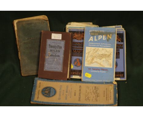 A COLLECTION OF VINTAGE ORDNANCE SURVEY MAPS ETC. 