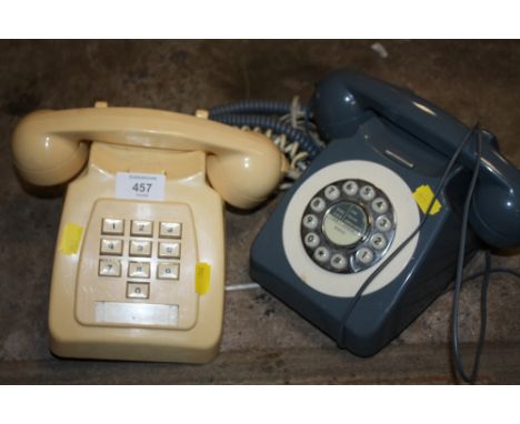 TWO VINTAGE TELEPHONES 