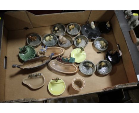 A COLLECTION OF WADE PIN DISHES