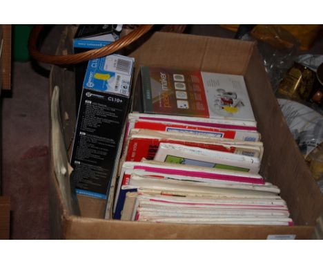 A BOX OF ORDNANCE SURVEY MAPS ETC.